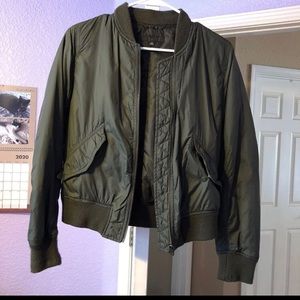 Uniqlo MA-1 Olive Bomber Women’s Jacket